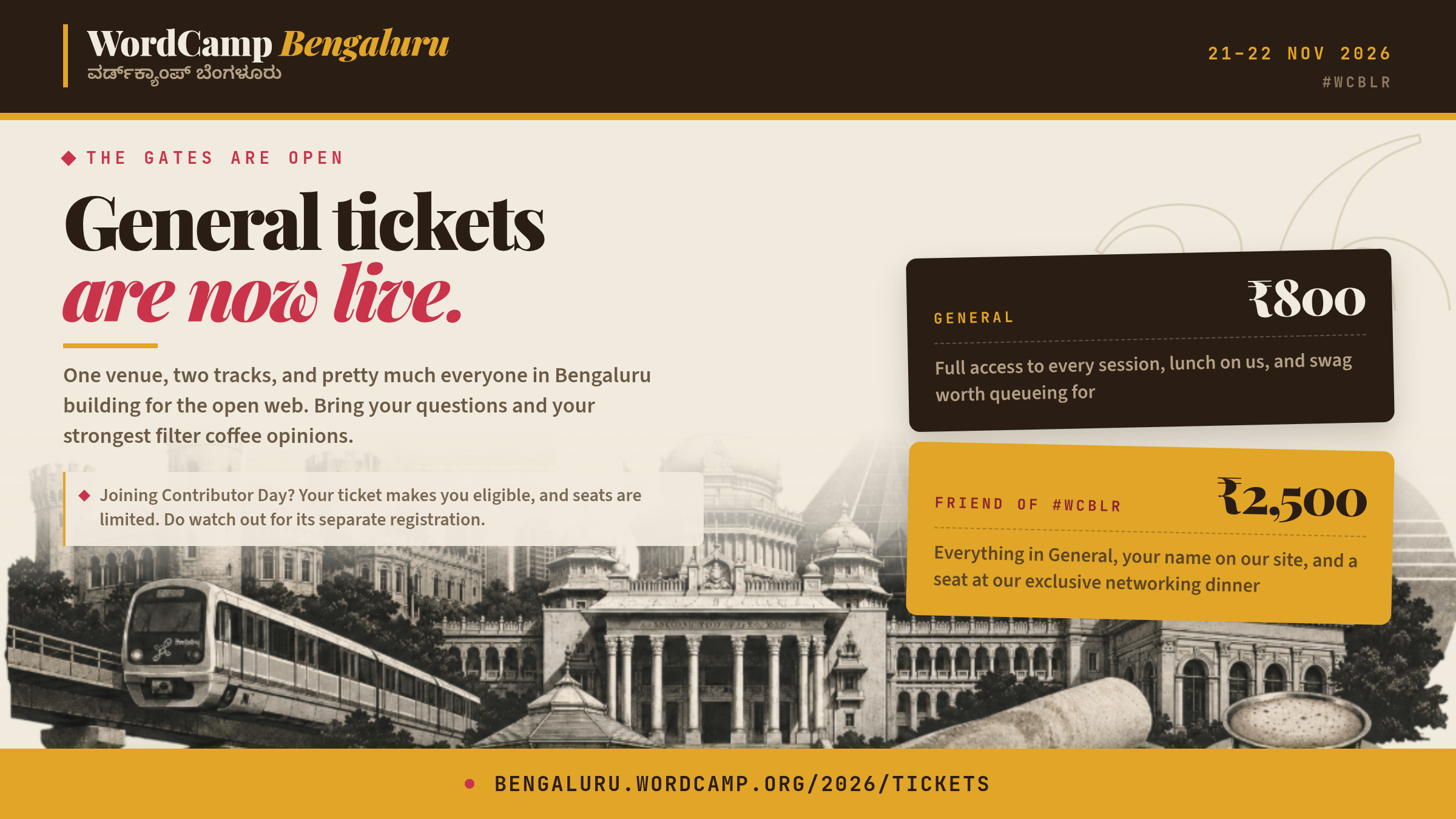 Be Part of WordCamp Bengaluru 2026: Tickets, Networking & More
