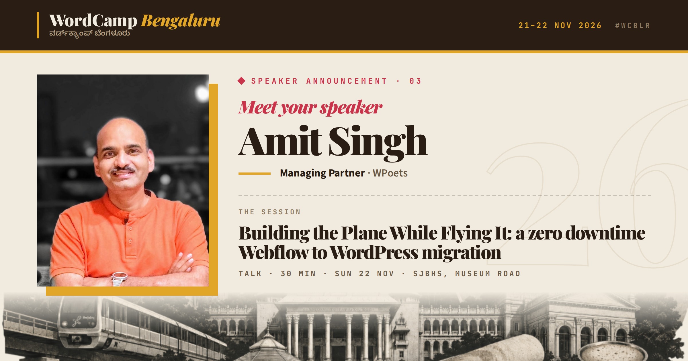 Announcing our speaker: Amit Singh