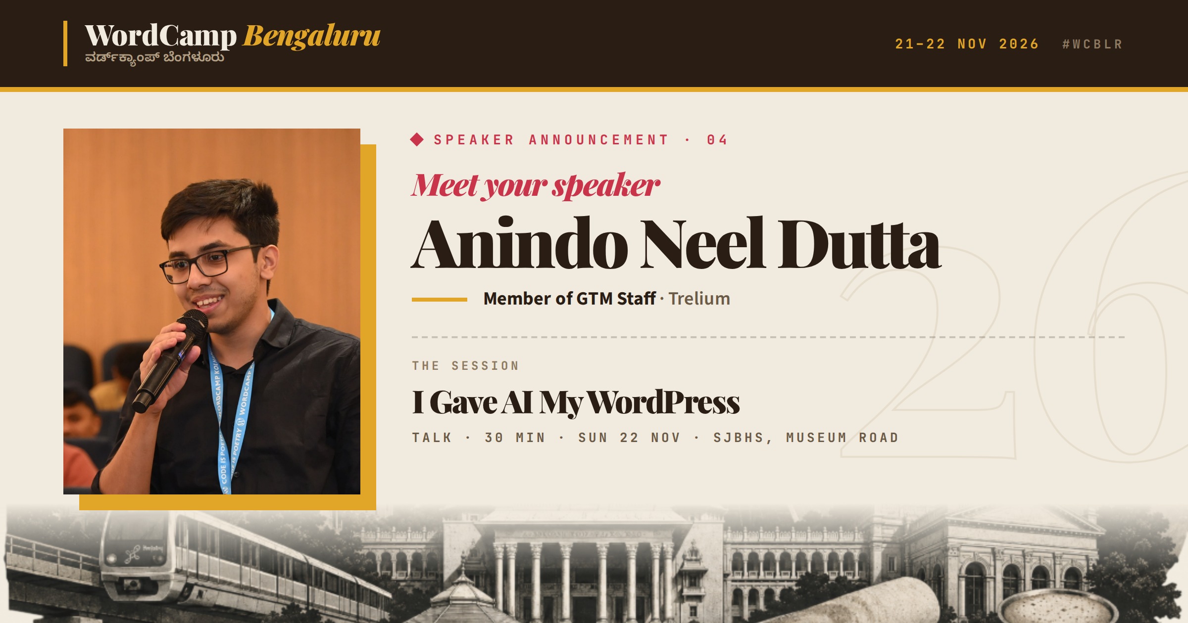 Announcing our speaker: Anindo Neel Dutta