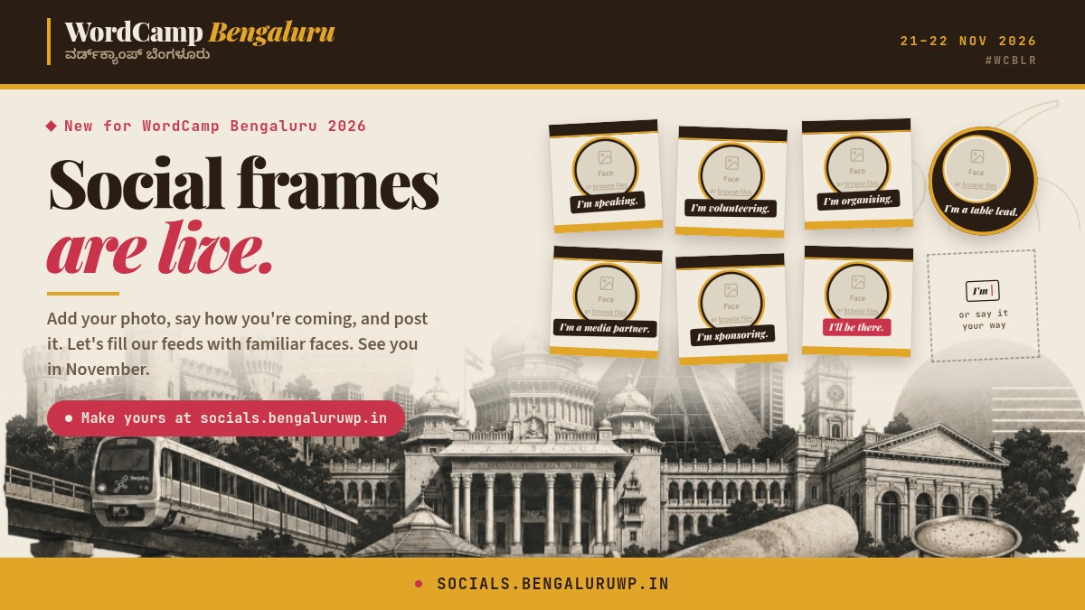 Social frames are live
